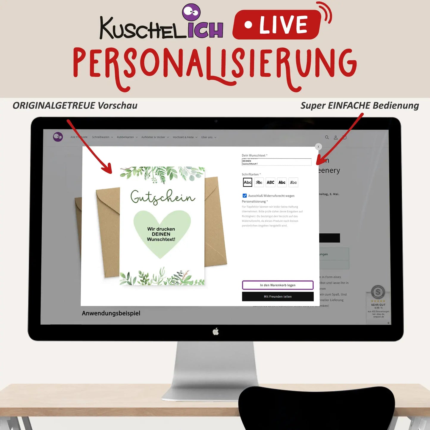 Live-Vorschau der personalisierbaren Mr and Mr Karte