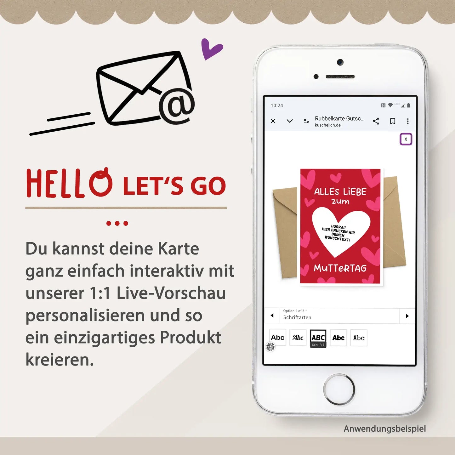 Mr and Mr Karte online personalisieren mit Vorschau