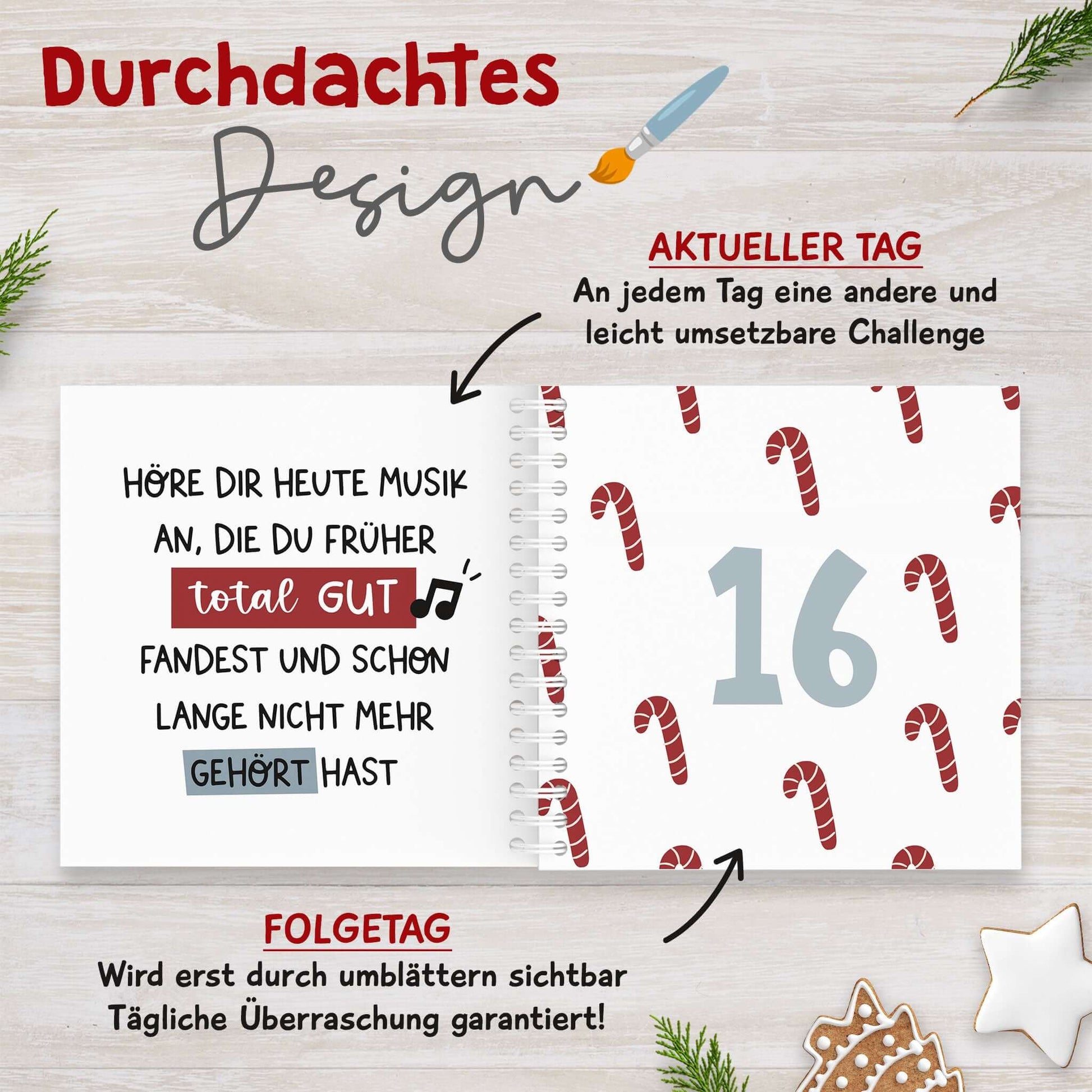 Adventskalender Selbstliebe Beispielseite 