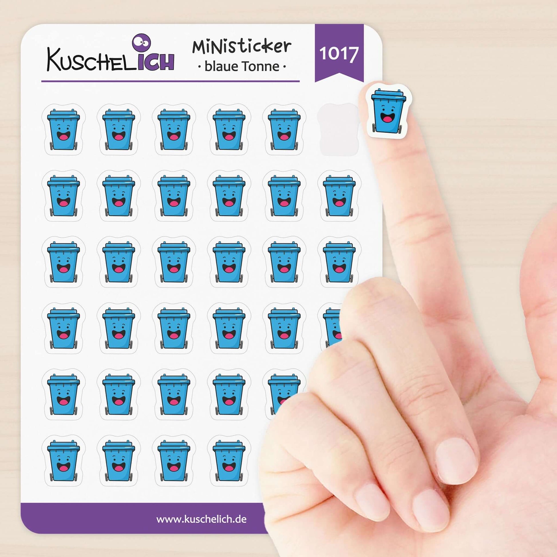 Kalender Aufkleber Altpapier- Nie mehr Mülltermin vergessen!
