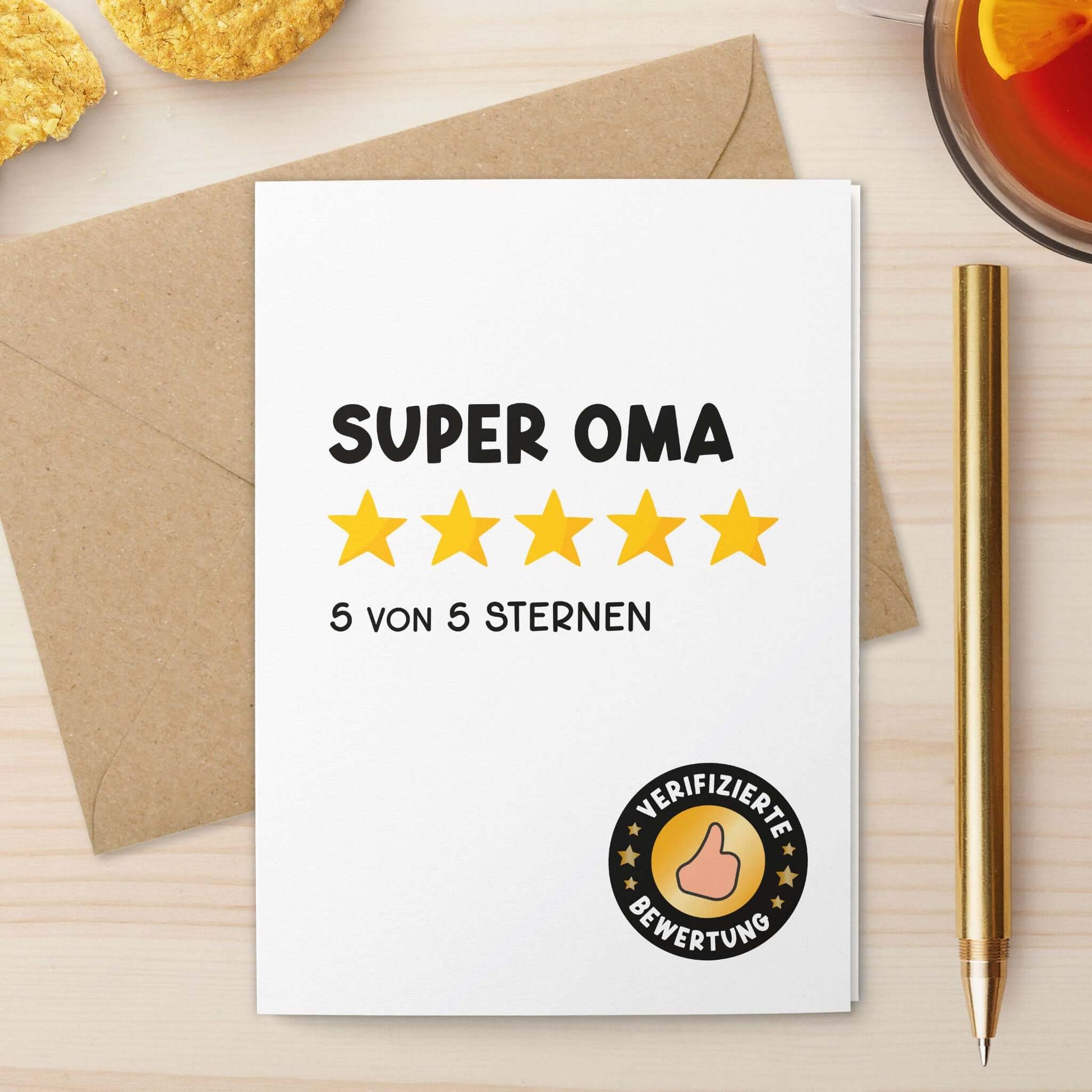 Klappkarte super oma