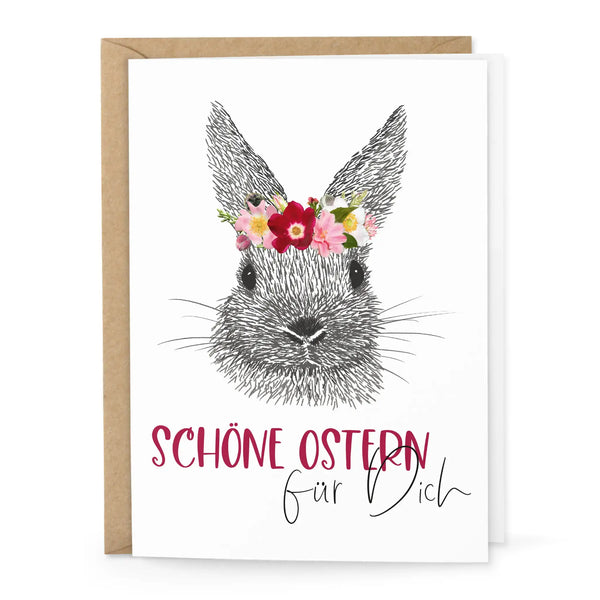 Osterkarte Schöne Ostern Klappkarte 