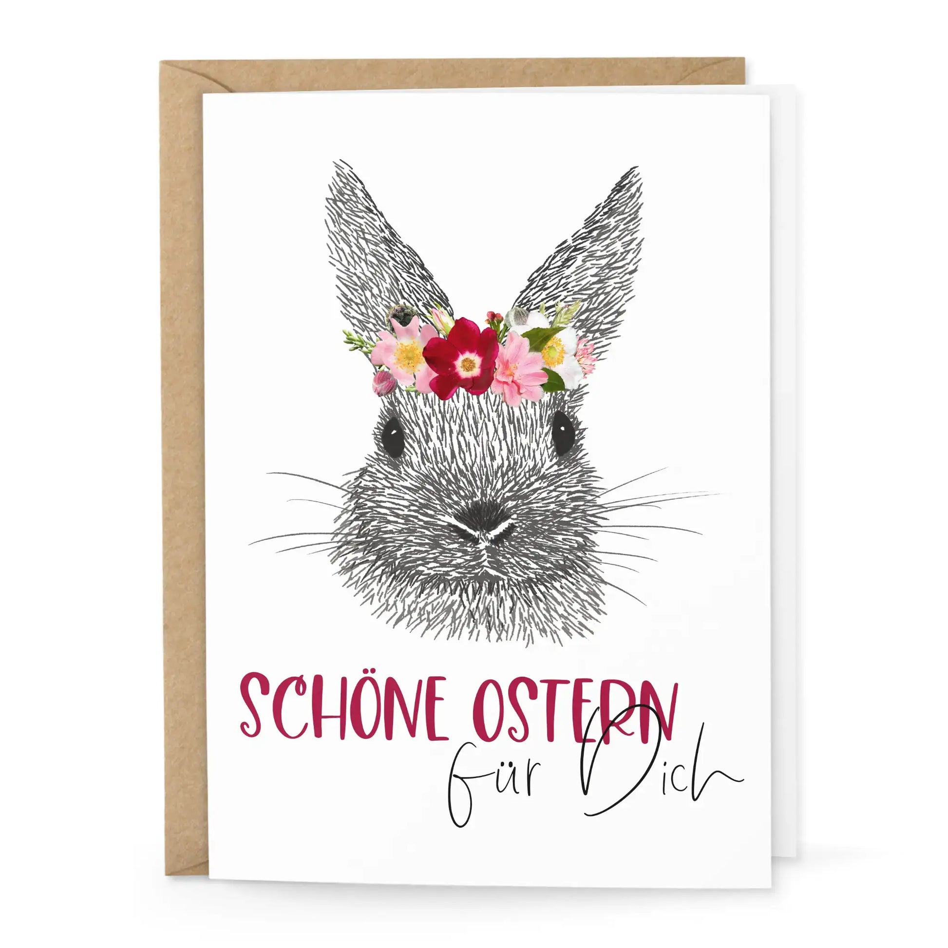 Osterkarte Schöne Ostern Klappkarte 