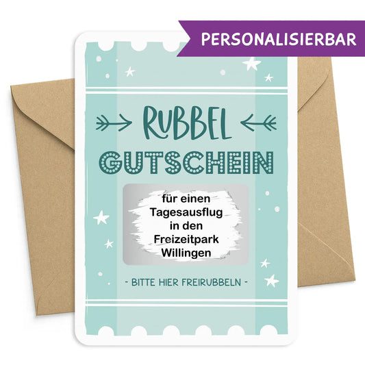 Rubbelgutschein personalisierbar