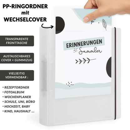 Wechselcover des Flexibook Ringordners Erinnerungssammler