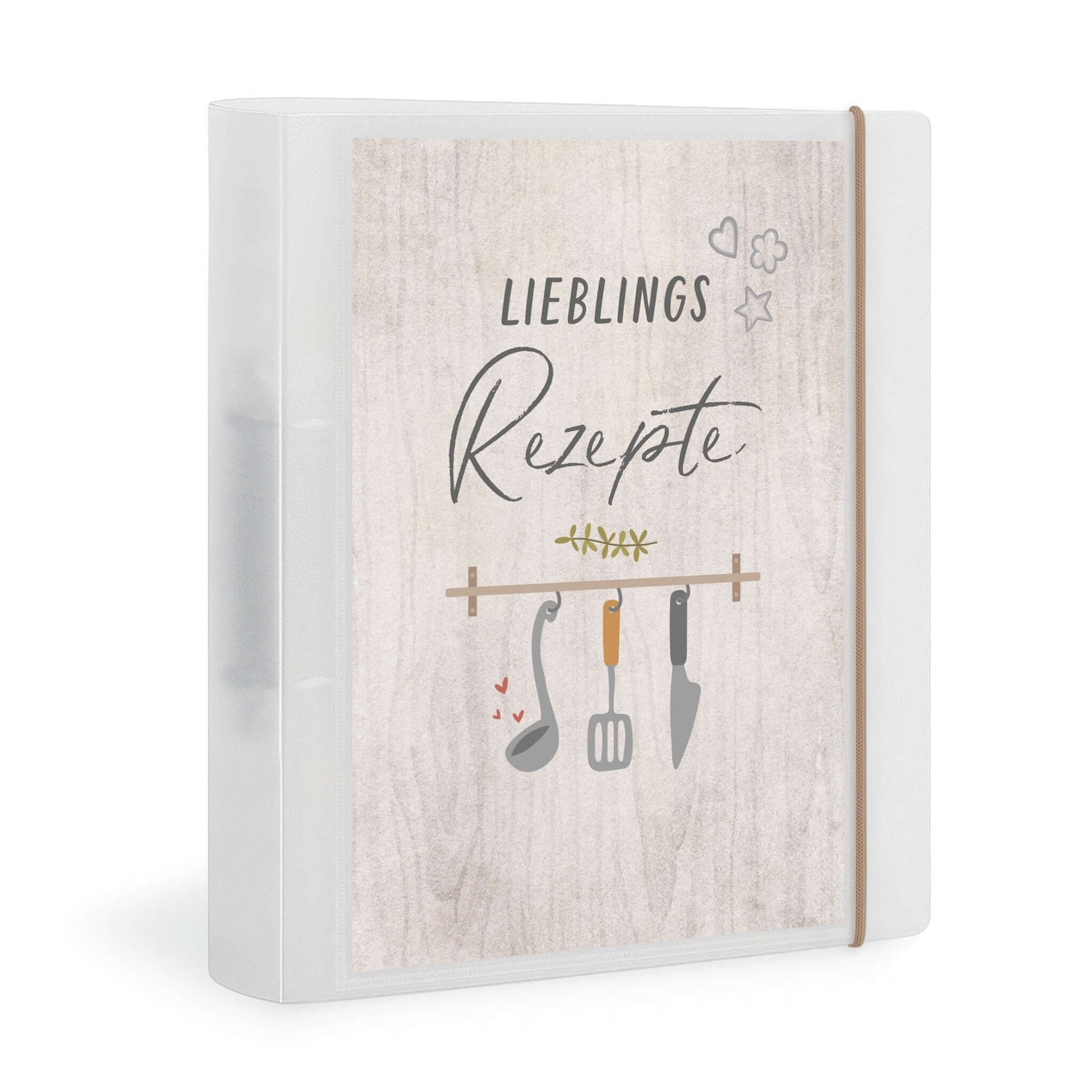 Vorderseite Flexibook Rezeptordner A4 Design Lieblingsrezepte