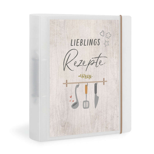 Vorderseite Flexibook Rezeptordner A4 Design Lieblingsrezepte