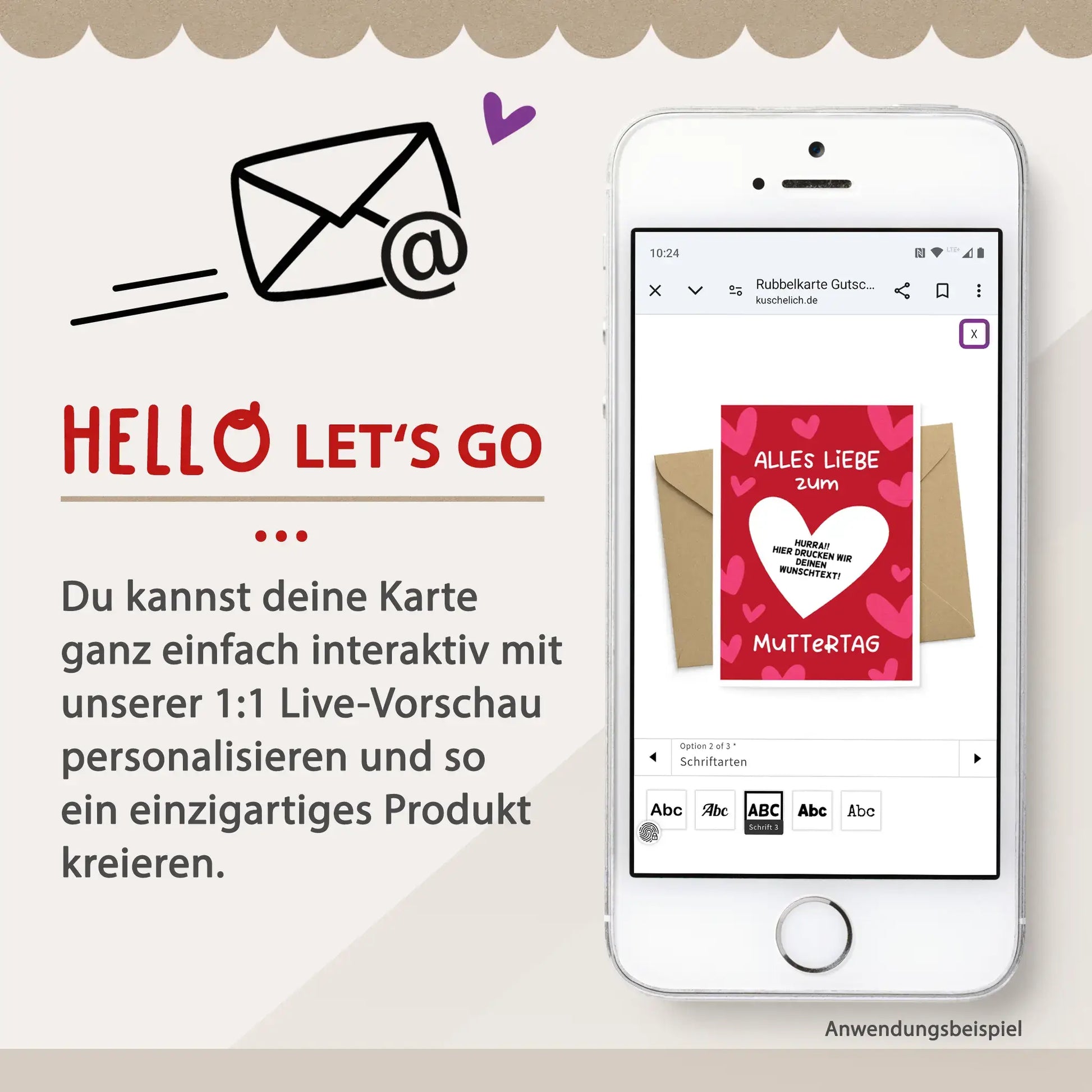 Mr and Mr Karte online personalisieren mit Vorschau