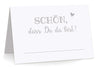 Tischkarten "Schön, dass Du da bist!" grau