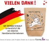 Ostertüte "Don´t Worry" Kraftpapier weiss bedruckt Made in Germany Kuschelich