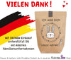 Made in Germany Dekobeispiel Ostertüte "Ich mag Dich Volle Möhre" Kraftpapier weiss bedruckt