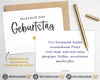 Karte "Alles Gute zum Geburtstag" mit Briefumschlag beschreibbare Rueckseite