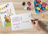 Postkarte Frohe Ostern Osterkarte Grußkarte Anwendunsbeispiel